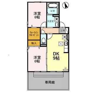 フォレスト B【103号室】の間取り