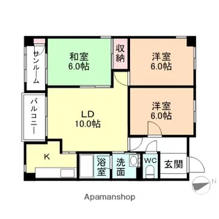 ベルグランデ【5階】の間取り