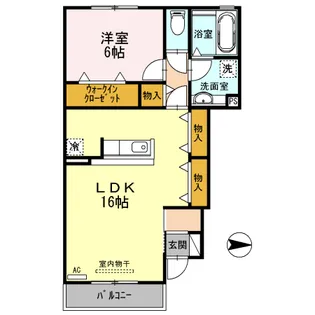 グリーン ノエル B棟【1階】の間取り