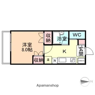 エスポワール清水Ⅱ【103号室】の間取り