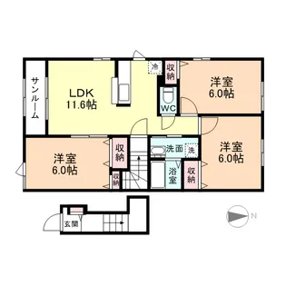 インフィニティーC【2階】の間取り