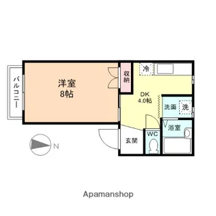 富山県富山市野々上【アパート】の間取り