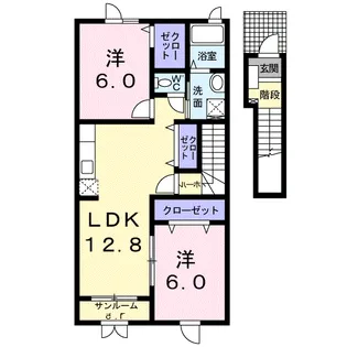 I・T Ⅱ棟【2階】の間取り