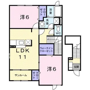 エム・フィールド88B【2階】の間取り