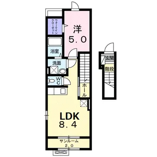 ボヌール【2階】の間取り