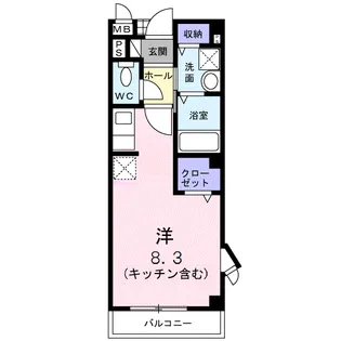 ヴィアーレ秋吉【201号室】の間取り