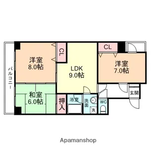 パークハイム西山王【4階】の間取り