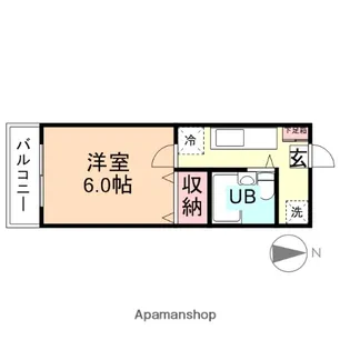 富山県富山市大泉東町2丁目【マンション】の間取り