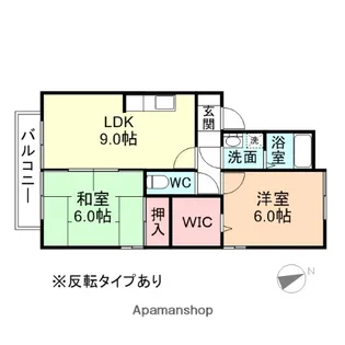 ファミール上赤江【2階】の間取り