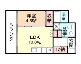 プラチナコートけやき【2階】の間取り