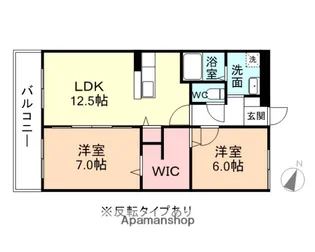 エスポワール藤の木【2階】の間取り