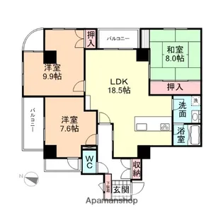 ベル・ソフィア【5階】の間取り