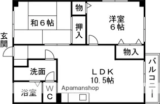 パティオ中川原【1階】の間取り