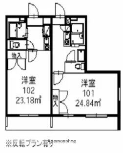 富山県富山市向新庄町7丁目【アパート】の間取り