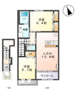 GRAINーA【2階】の間取り