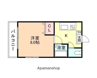 バジェット大町【3階】の間取り