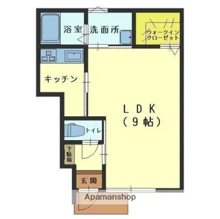 ファシネイト【1階】の間取り