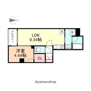 コルテーレ荒町【4階】の間取り