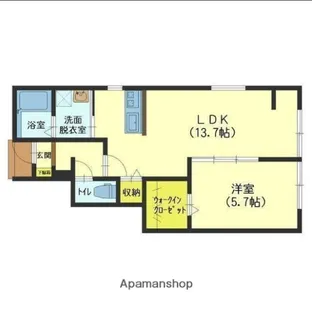 モーントブルーメ本郷【1階】の間取り