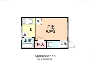 富山県富山市五福【アパート】の間取り