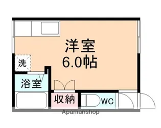 富山県富山市五福【アパート】の間取り
