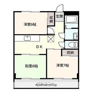 アシスト第2富山マンション【2階】の間取り