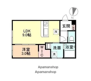 EL VITA 四ツ葉町【2階】の間取り