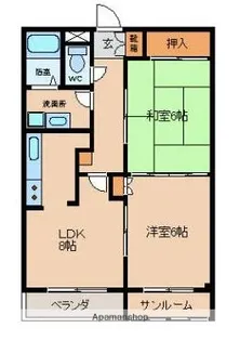 ウェルネスハイツ堀【3階】の間取り