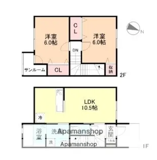 LE LAC A棟【1階】の間取り