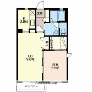 ソフィア ナカツチA【1階】の間取り