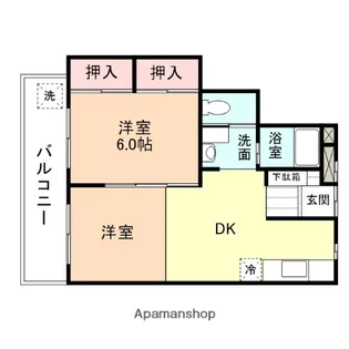 レジデンスミキオ【1階】の間取り