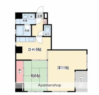 リバーサイド小島【6階】の間取り