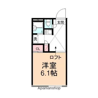 1Kの間取り画像