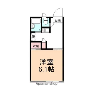 1Rの間取り画像