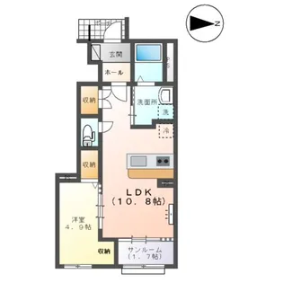ロコモーション呉羽【1階】の間取り