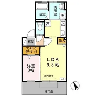 ドリームハイツ【1階】の間取り