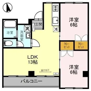 メゾンひまわり【5階】の間取り
