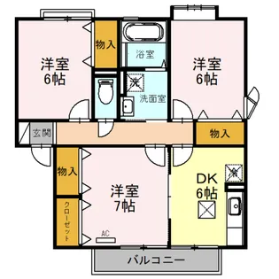 アザレアパーク J【1階】の間取り