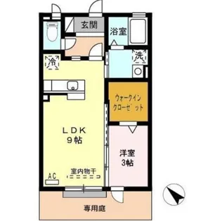 カーサリベルテ【1階】の間取り