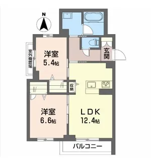 ウィステリア蜷川【3階】の間取り