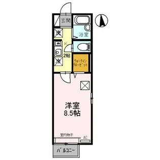 セジュール清風Ⅱ【1階】の間取り