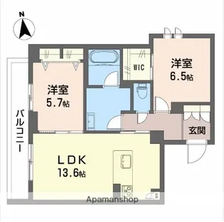 シャーメゾン アトリエ—ル【2階】の間取り