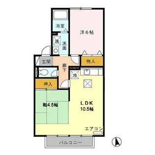 ガーラ A【1階】の間取り