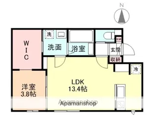 グランスイート森 B棟【2階】の間取り