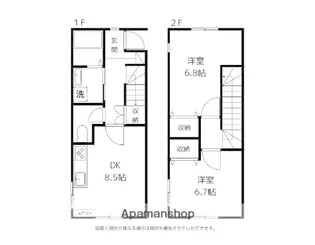 富山県富山市呉羽町【アパート】の間取り