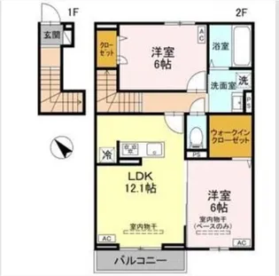 アデル【2階】の間取り