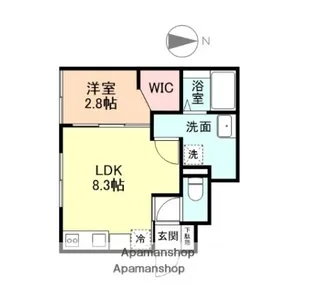 VIOLET星井町【1階】の間取り