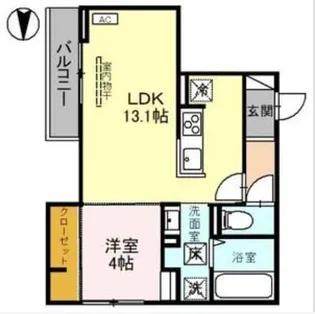 DーGRANDE元町【1階】の間取り