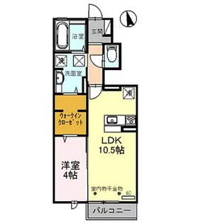 コーネル久方【1階】の間取り
