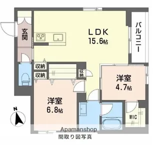 SHAMAISON神通町【3階】の間取り